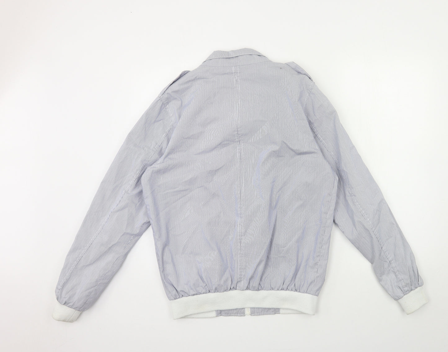 Brookhaven Mens Blue Striped  Jacket  Size S