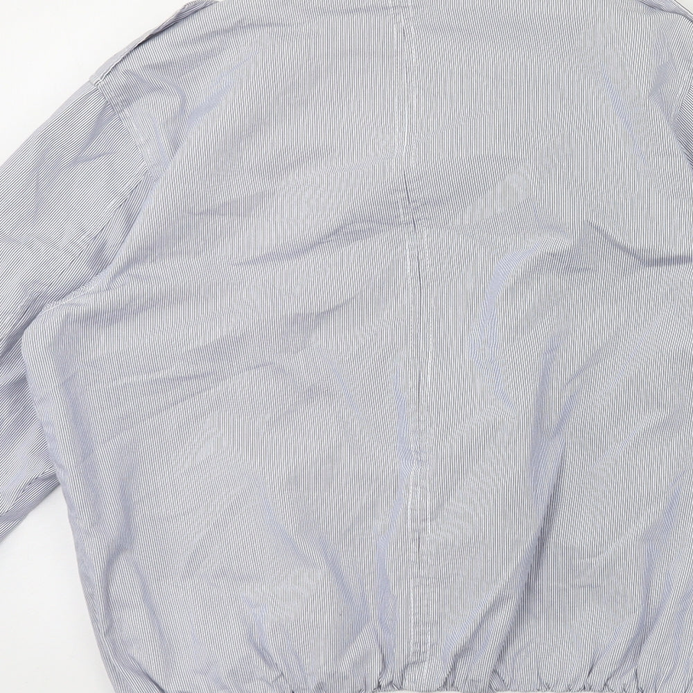 Brookhaven Mens Blue Striped  Jacket  Size S