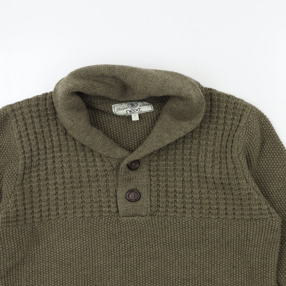 NEXT Mens Green  Knit Pullover Jumper Size S