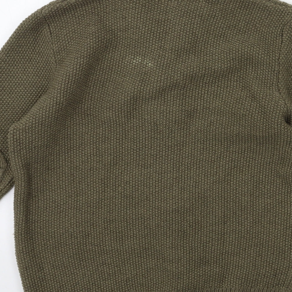 NEXT Mens Green  Knit Pullover Jumper Size S