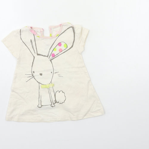 NEXT Baby Beige   T-Shirt Dress  Size 6-9 Months