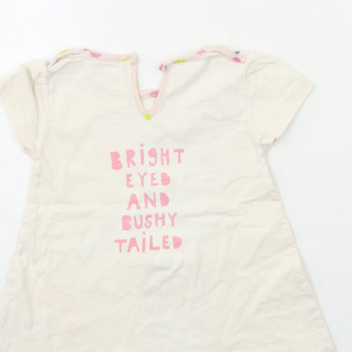 NEXT Baby Beige   T-Shirt Dress  Size 6-9 Months