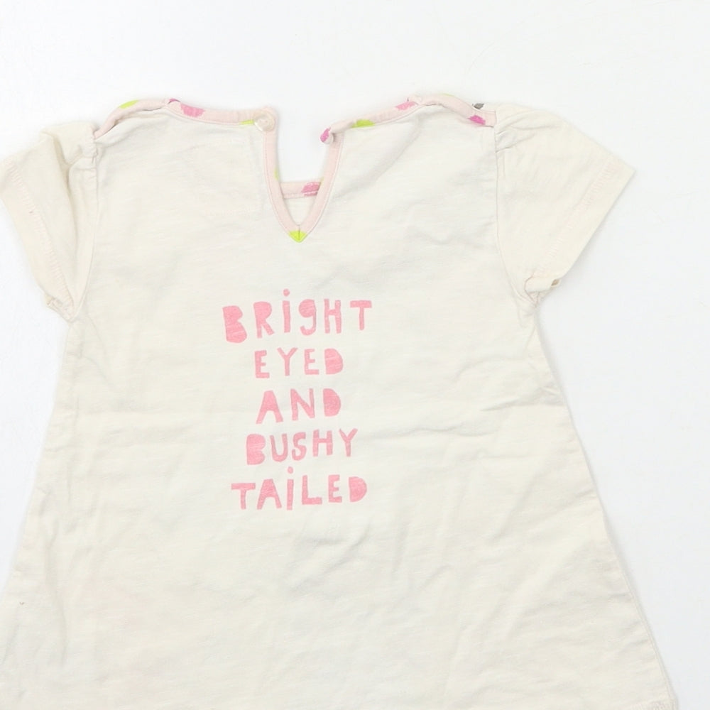 NEXT Baby Beige   T-Shirt Dress  Size 6-9 Months