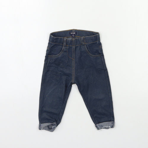 Kiabi Baby Blue  Denim Snow Pants Jeans Size 12 Months