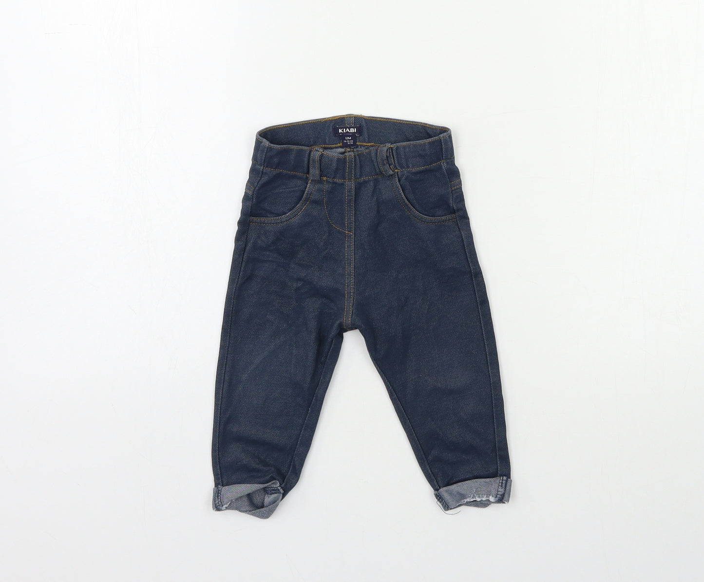 Kiabi Baby Blue  Denim Snow Pants Jeans Size 12 Months