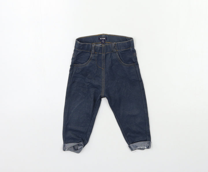 Kiabi Baby Blue  Denim Snow Pants Jeans Size 12 Months