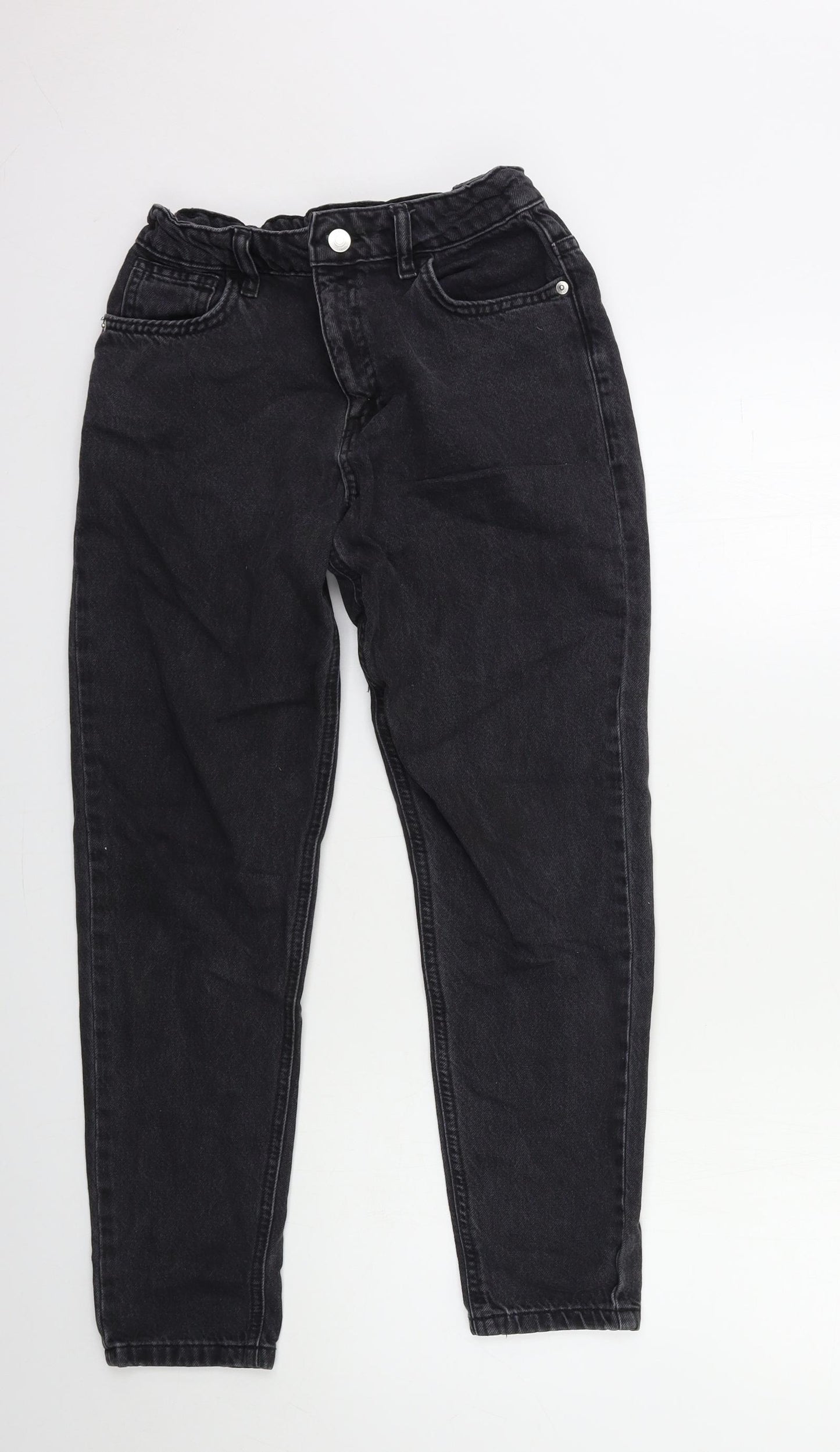 F&F Girls Grey  Denim Straight Jeans Size 12 Years