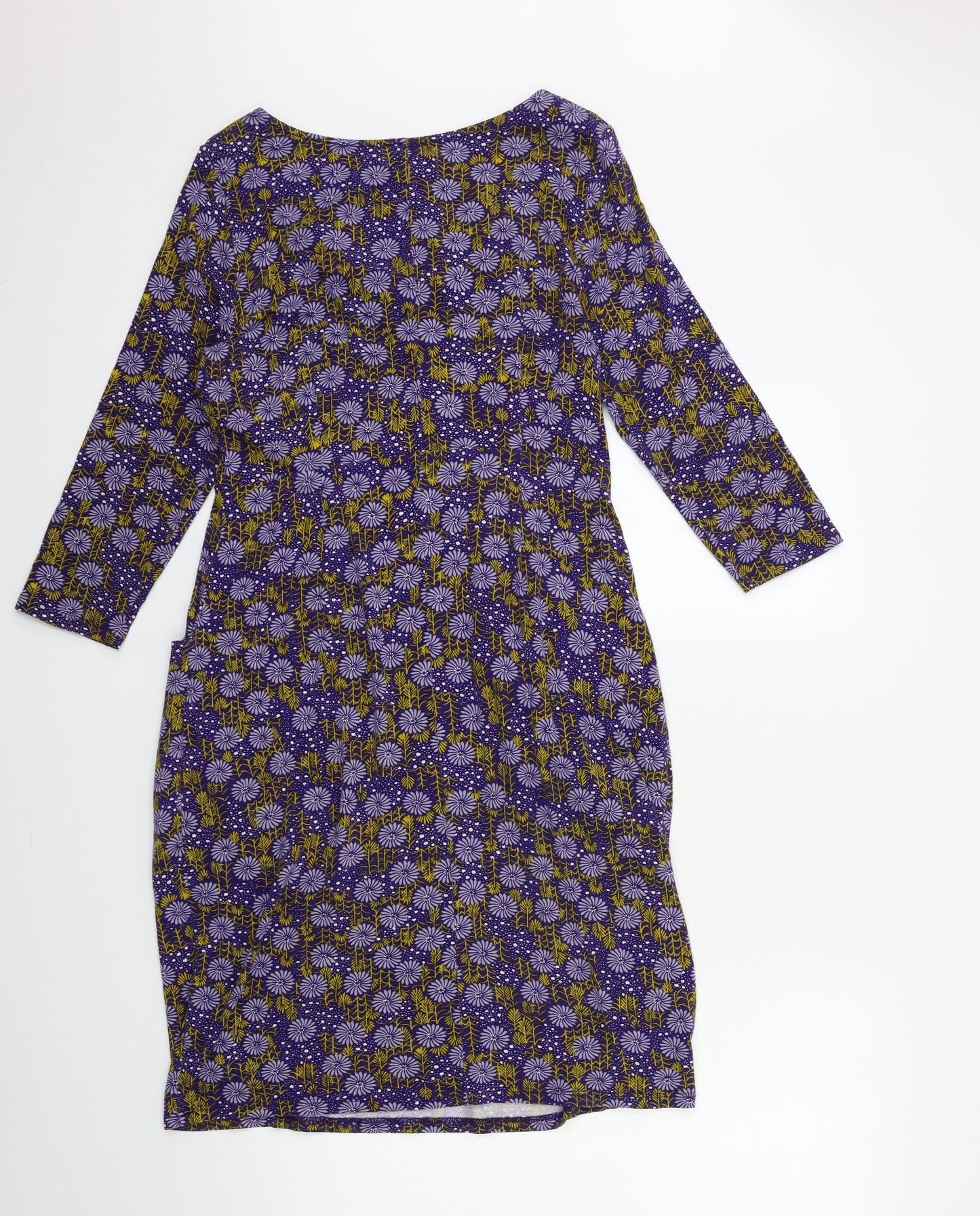 White Stuff Womens Purple Floral  Fit & Flare  Size 10