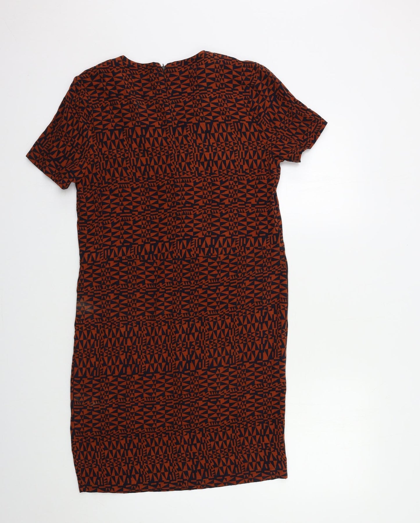 White Stuff Womens Brown Geometric  Shift  Size 10