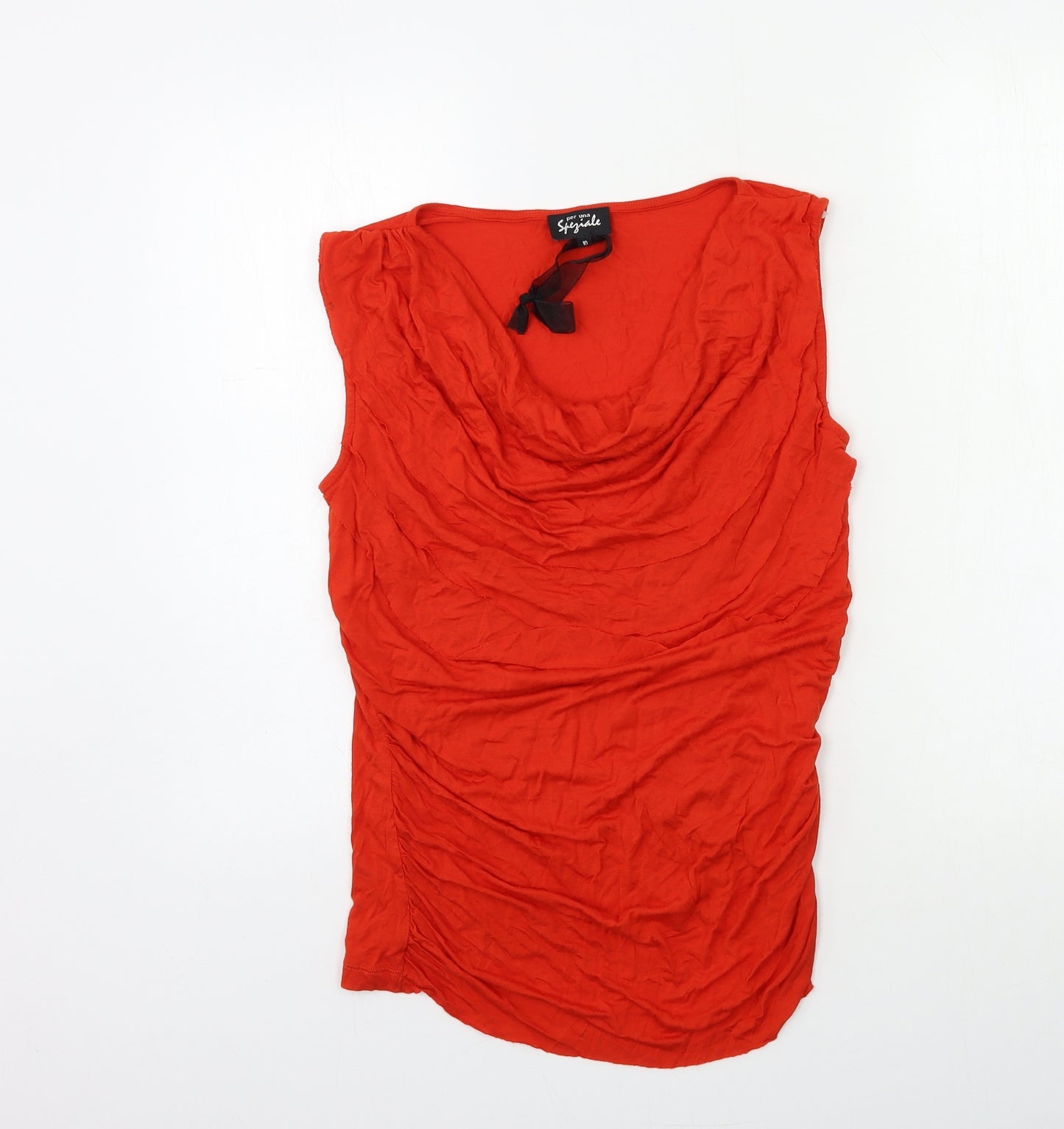 Per Una Womens Orange   Basic T-Shirt Size 10
