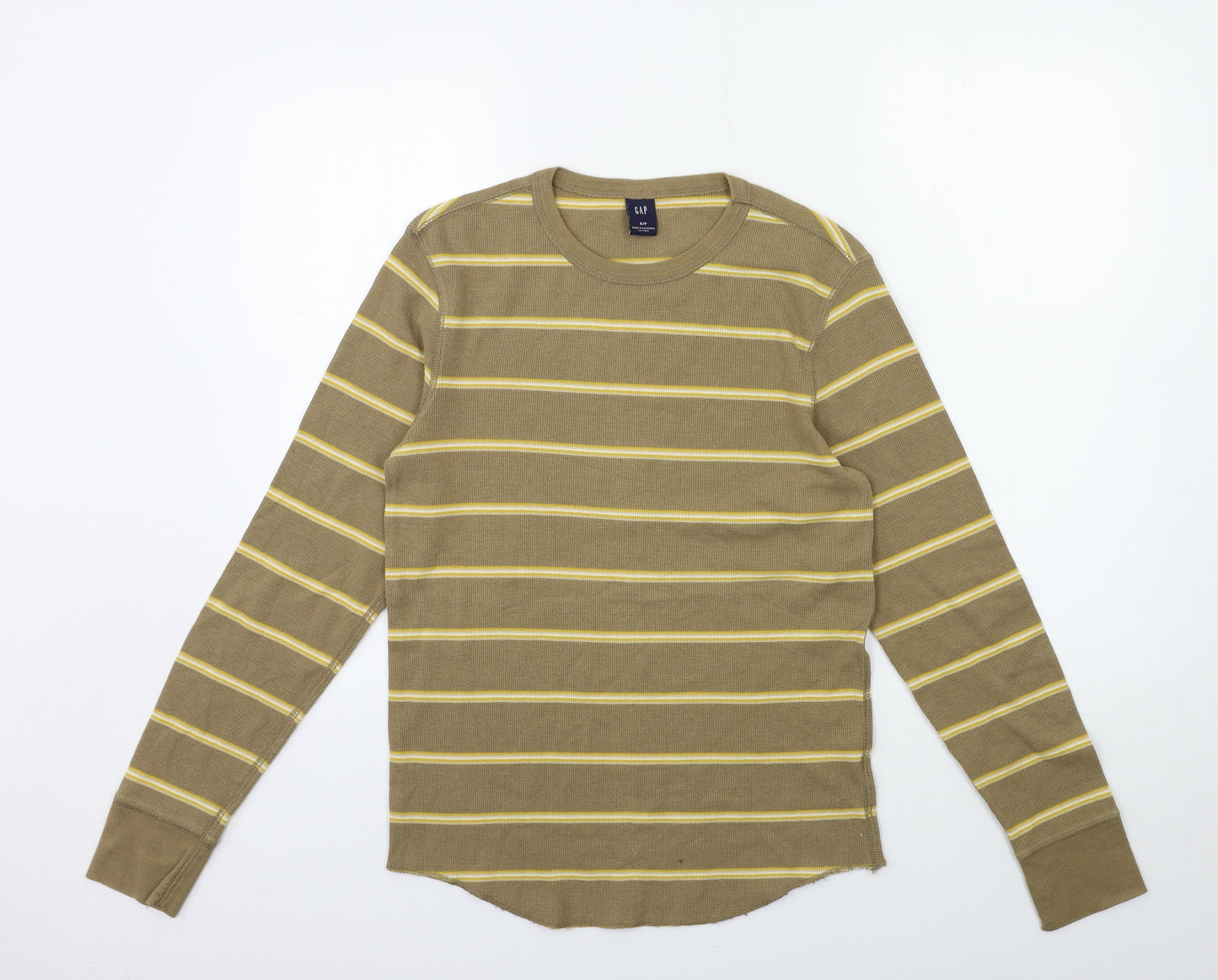 Gap Mens Brown Striped   T-Shirt Size S