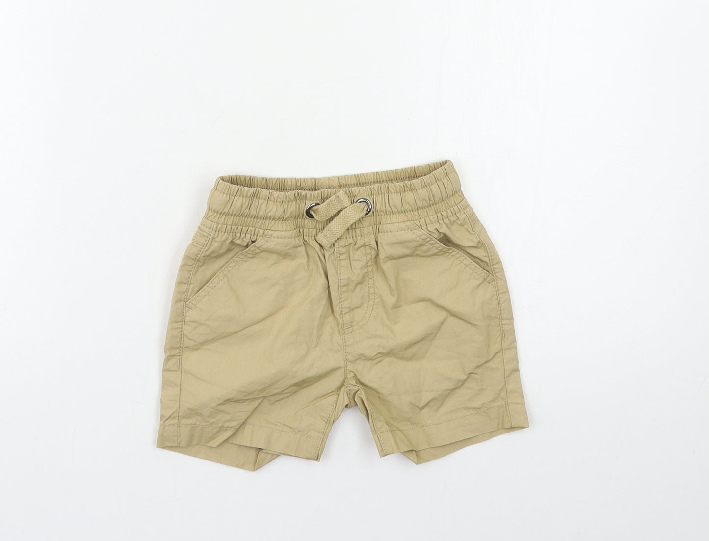 Mothercare Baby Beige   Cropped Trousers Size 9-12 Months