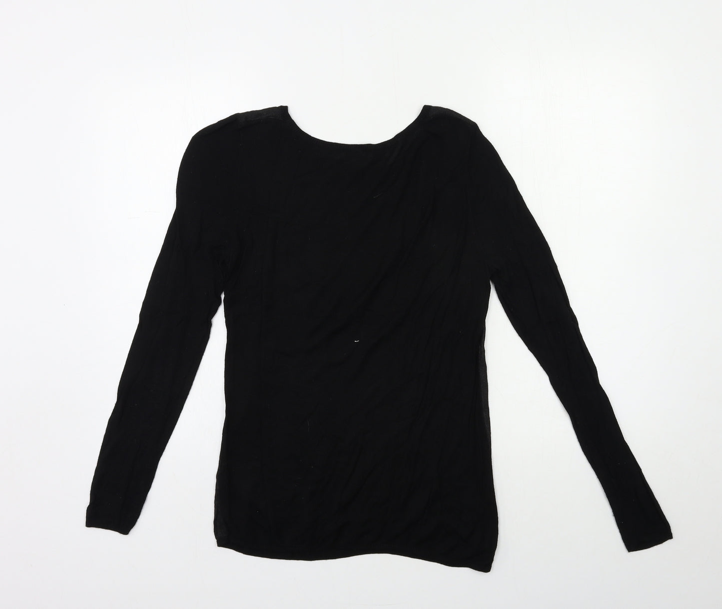 Smart Set Womens Black  Knit Pullover Jumper Size S