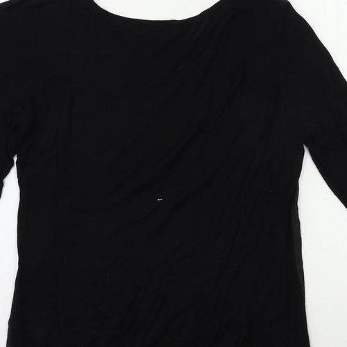 Smart Set Womens Black  Knit Pullover Jumper Size S