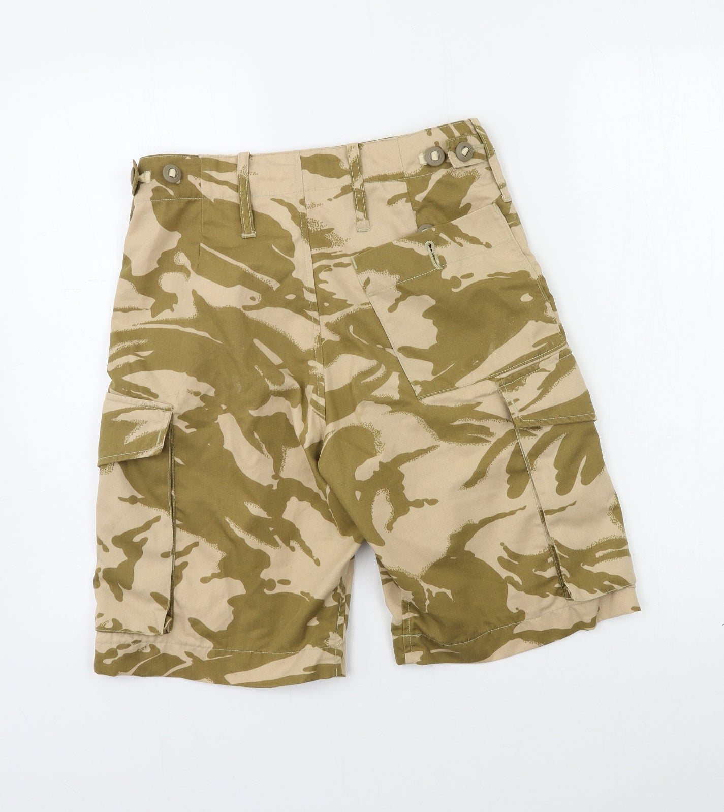 Preworn Mens Beige Camouflage  Cargo Shorts Size 28 in