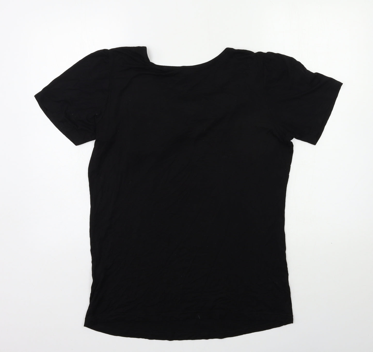 VILLA Womens Black   Basic T-Shirt Size M