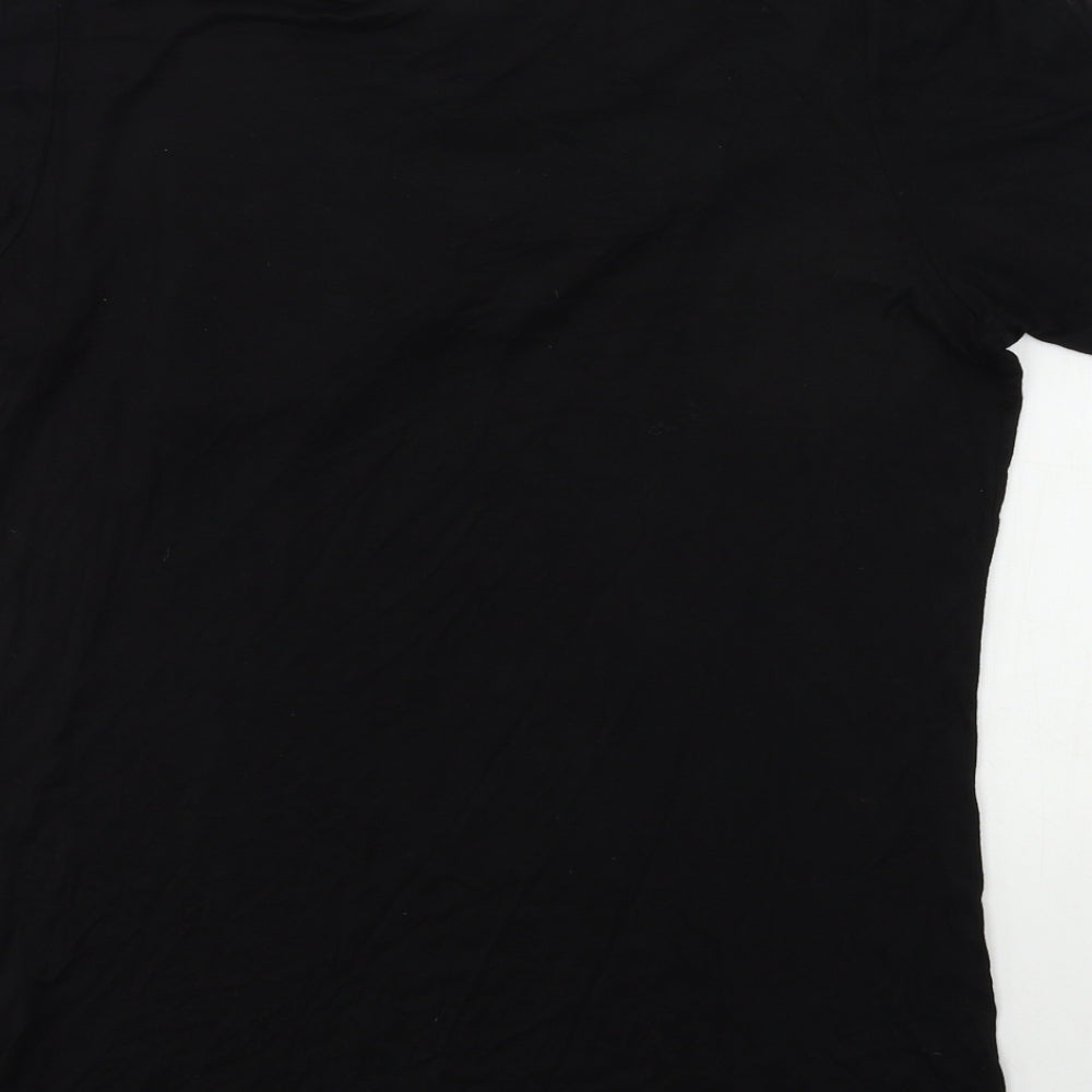 VILLA Womens Black   Basic T-Shirt Size M