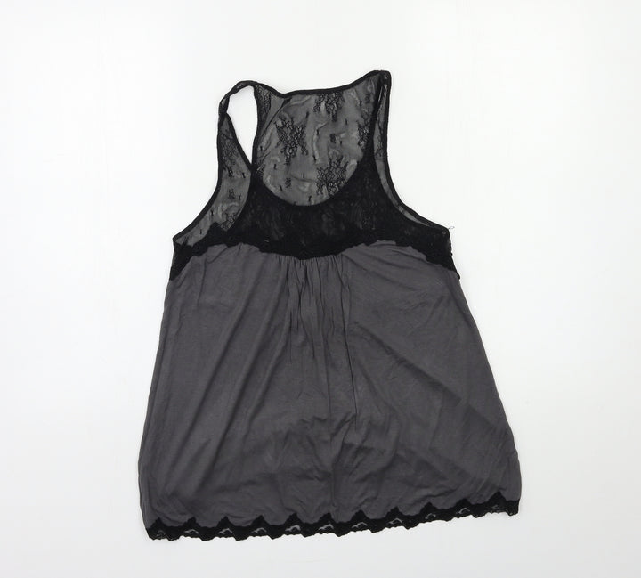Max Studio Womens Grey Basic Tank Size M