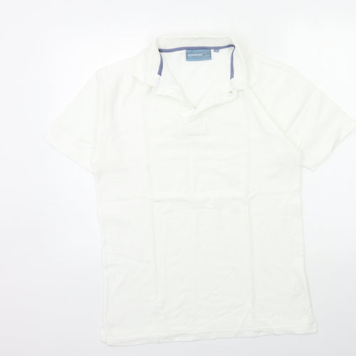 GREENWOOD Mens White    Polo Size M
