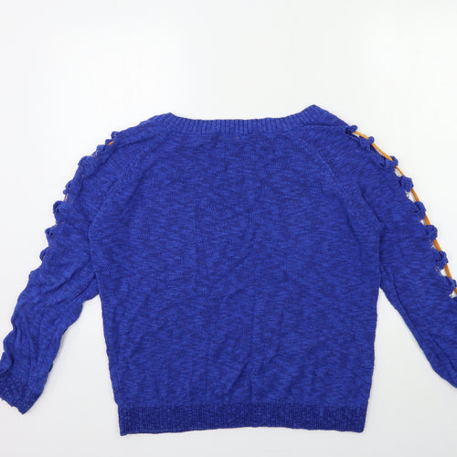 Joinus Womens Blue  Knit Pullover Jumper Size S