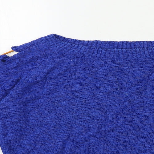 Joinus Womens Blue  Knit Pullover Jumper Size S