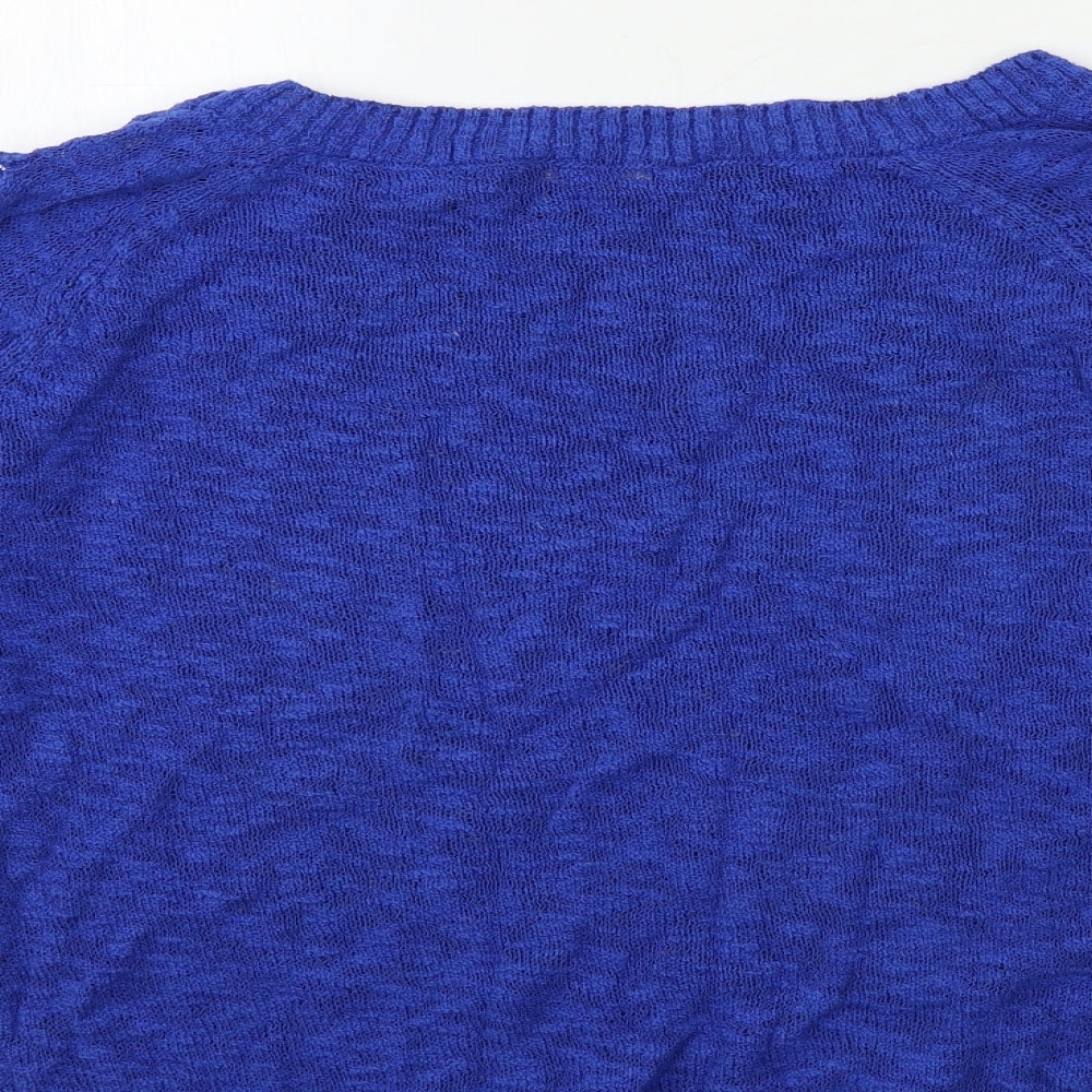 Joinus Womens Blue  Knit Pullover Jumper Size S