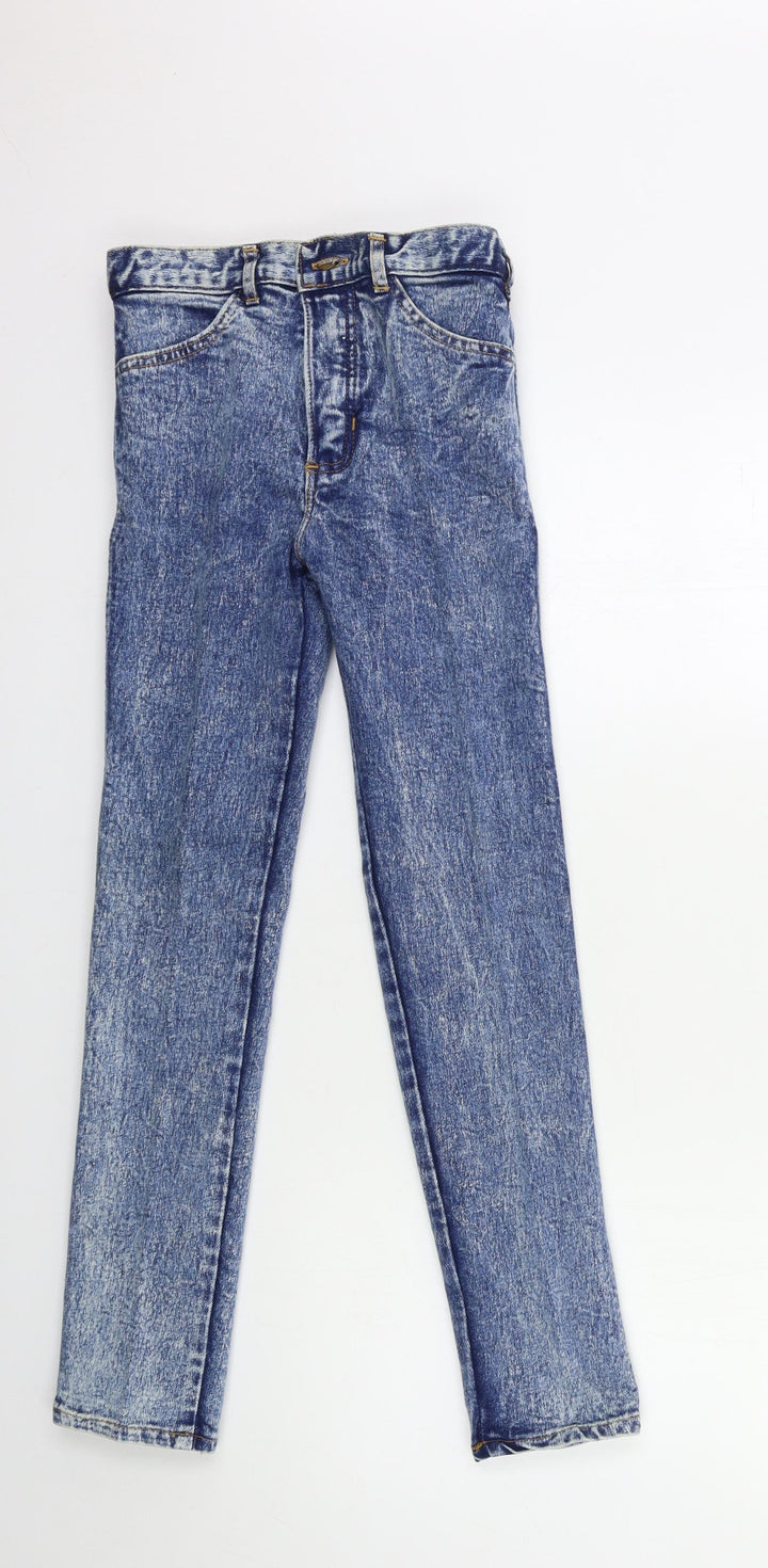 Preworn Womens Blue  Denim Skinny Jeans Size 26 in L26 in