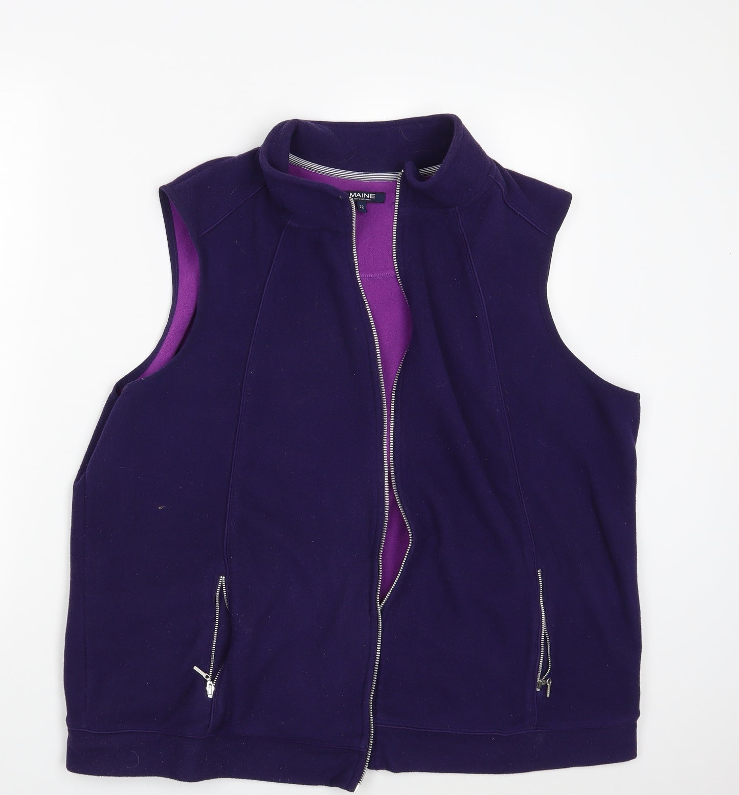 Debenhams Womens Purple   Gilet Jacket Size 22