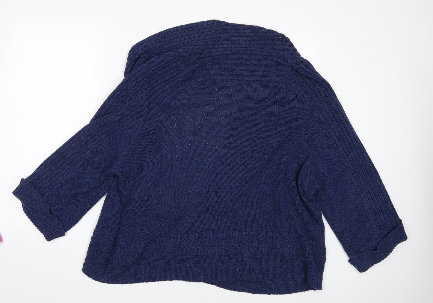 M&S Womens Blue   Cardigan Jumper Size 24