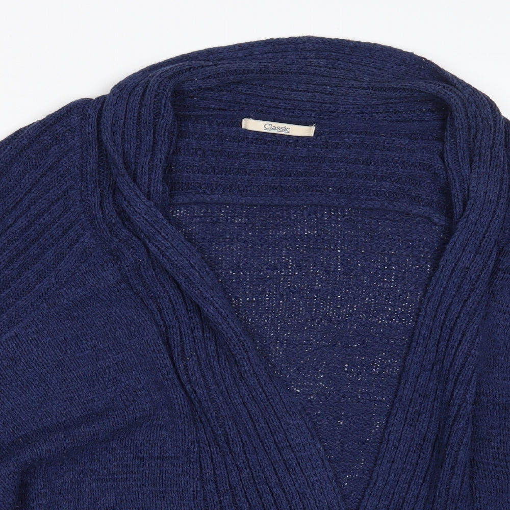 M&S Womens Blue   Cardigan Jumper Size 24