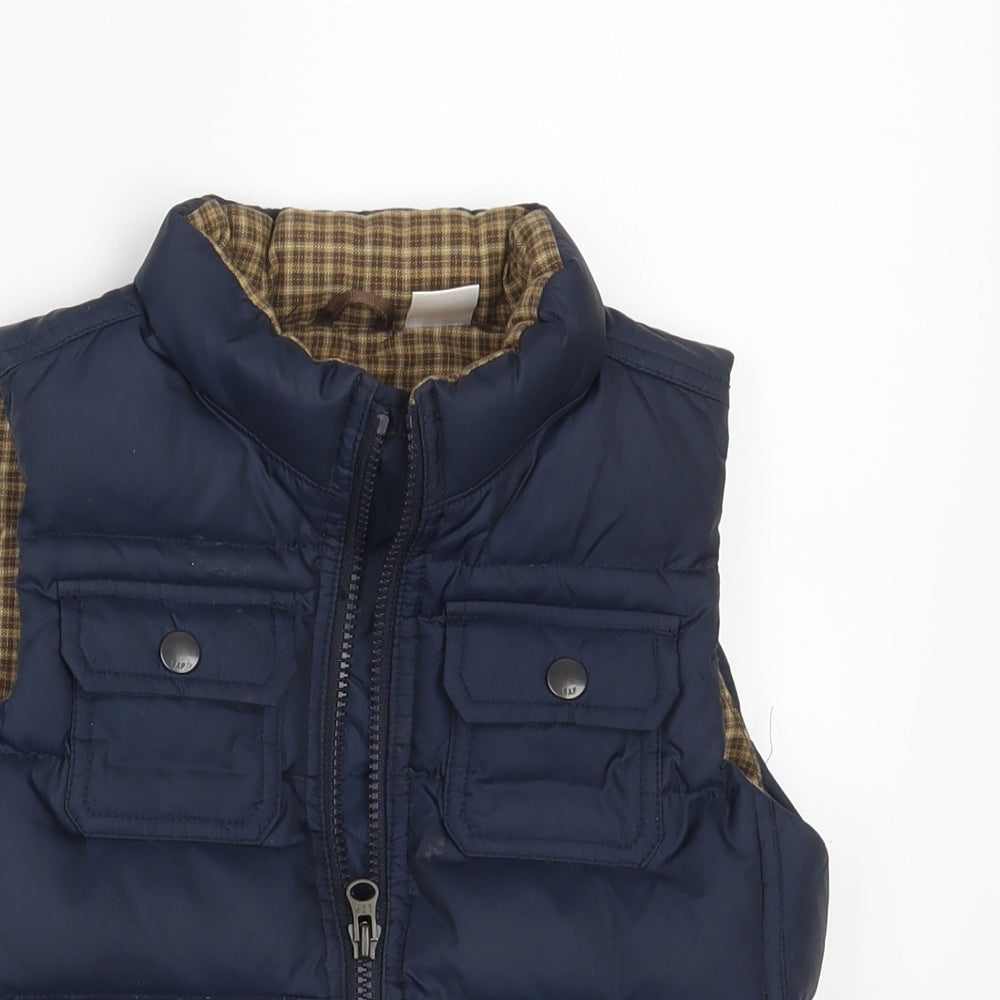 Baby Gap Boys Blue   Gilet Jacket Size 3 Years