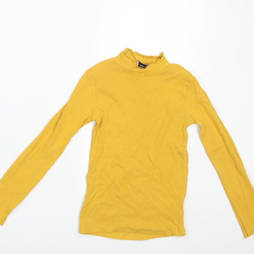 F&F Girls Yellow   Pullover Sweatshirt Size 9-10 Years
