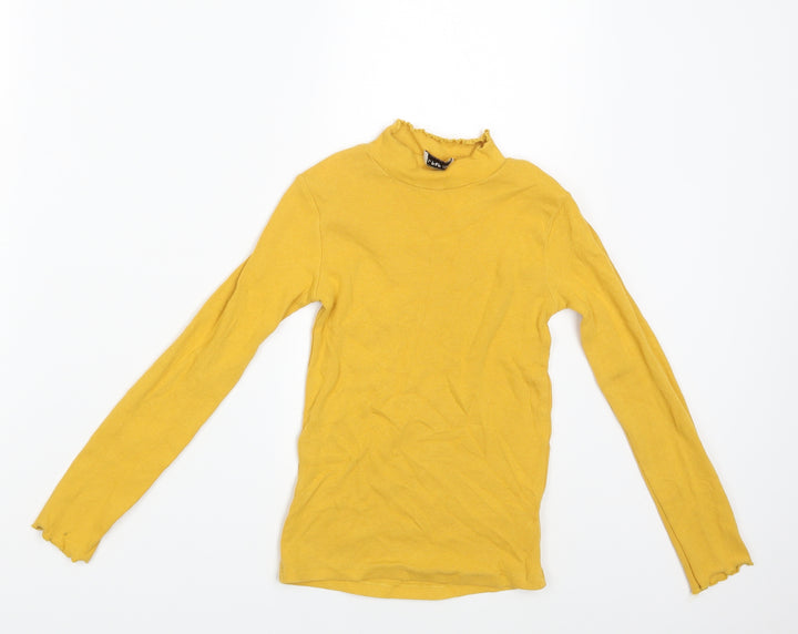 F&F Girls Yellow   Pullover Sweatshirt Size 9-10 Years