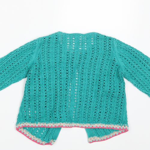 NEXT Girls Green   Cardigan Jumper Size 5-6 Years