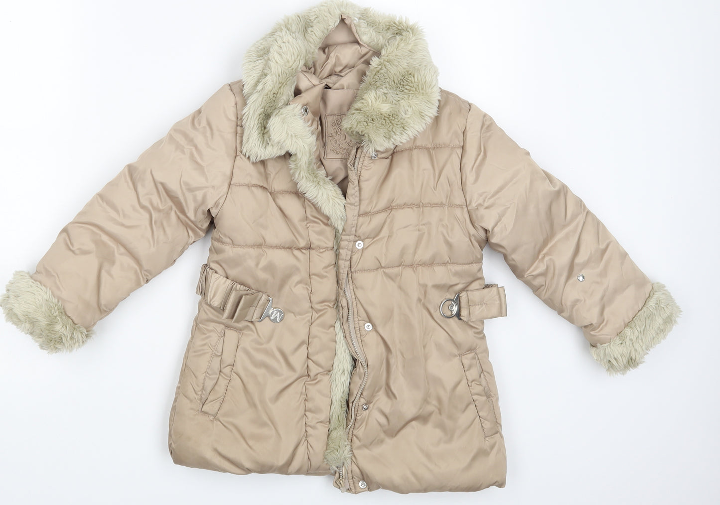 Mayoral Girls Gold   Jacket  Size 6 Years