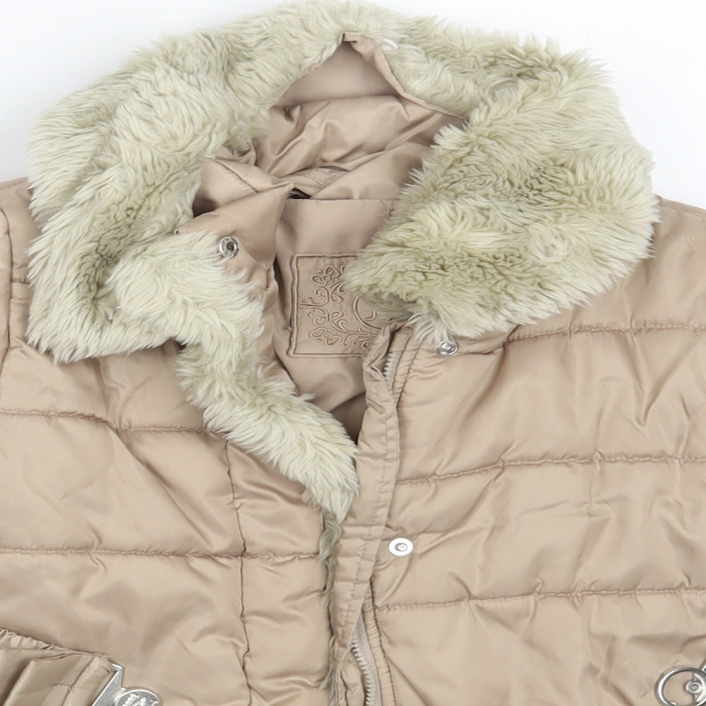 Mayoral Girls Gold   Jacket  Size 6 Years