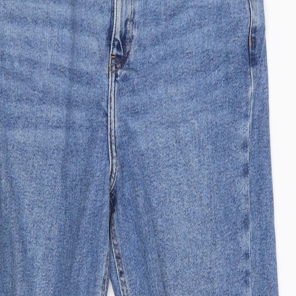 New Look Womens Blue  Denim Mom Jeans Size 10 L26 in