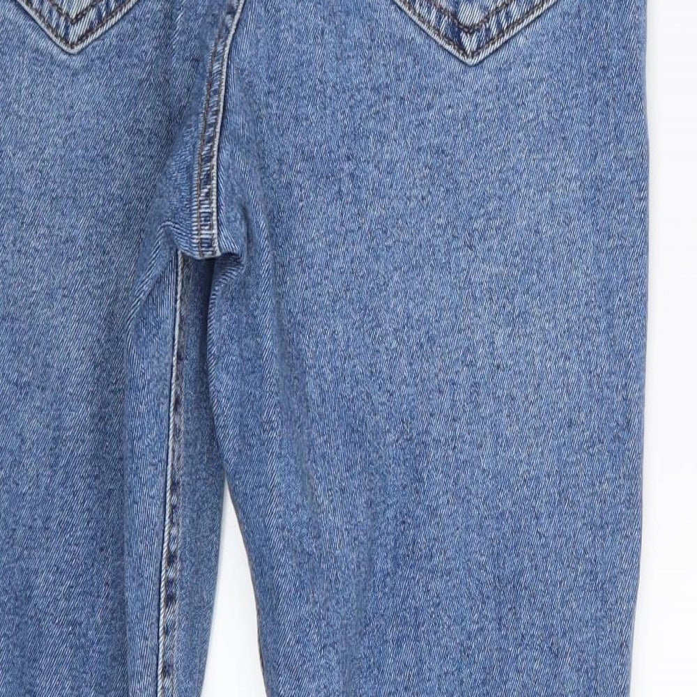 New Look Womens Blue  Denim Mom Jeans Size 10 L26 in