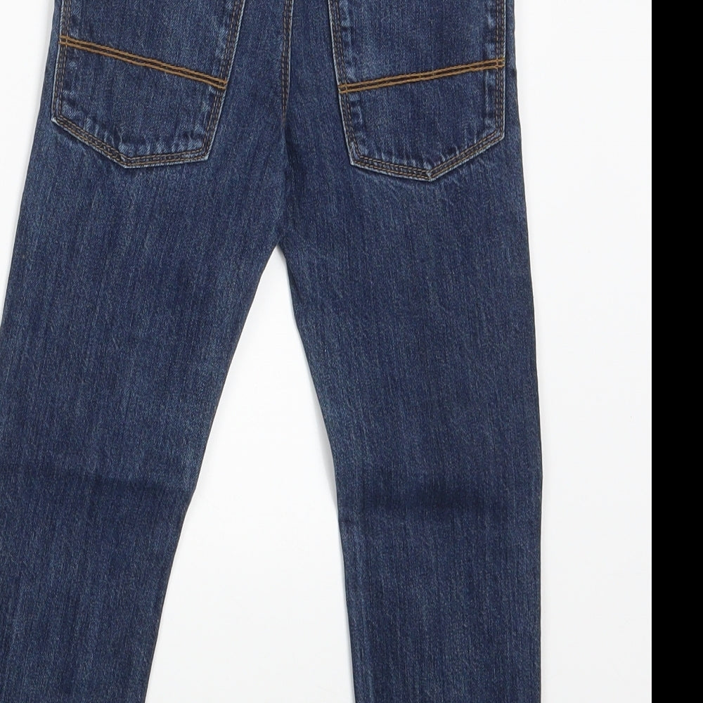 NEXT Boys Blue  Denim Straight Jeans Size 5-6 Years - Inside Leg 18 Inches
