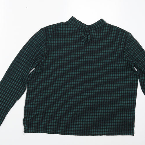 Primark Womens Green Check  Pullover Jumper Size 18