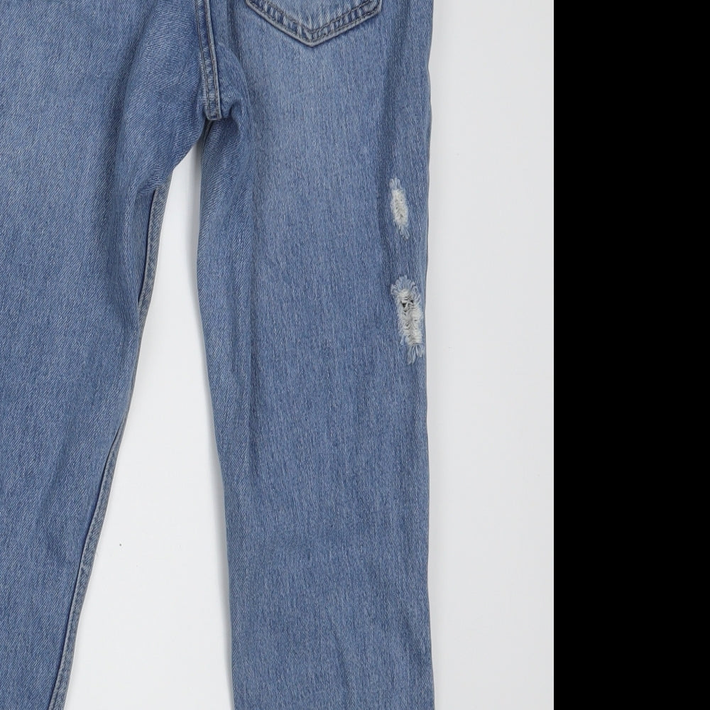 Topshop Womens Blue  Denim Mom Jeans Size 28 in L30 in