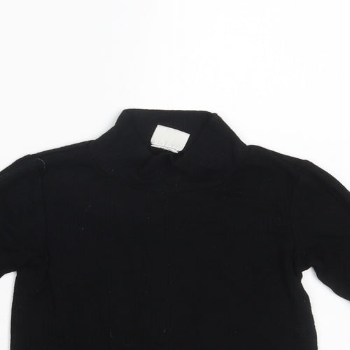 F&F Girls Black   Pullover Jumper Size 9-10 Years