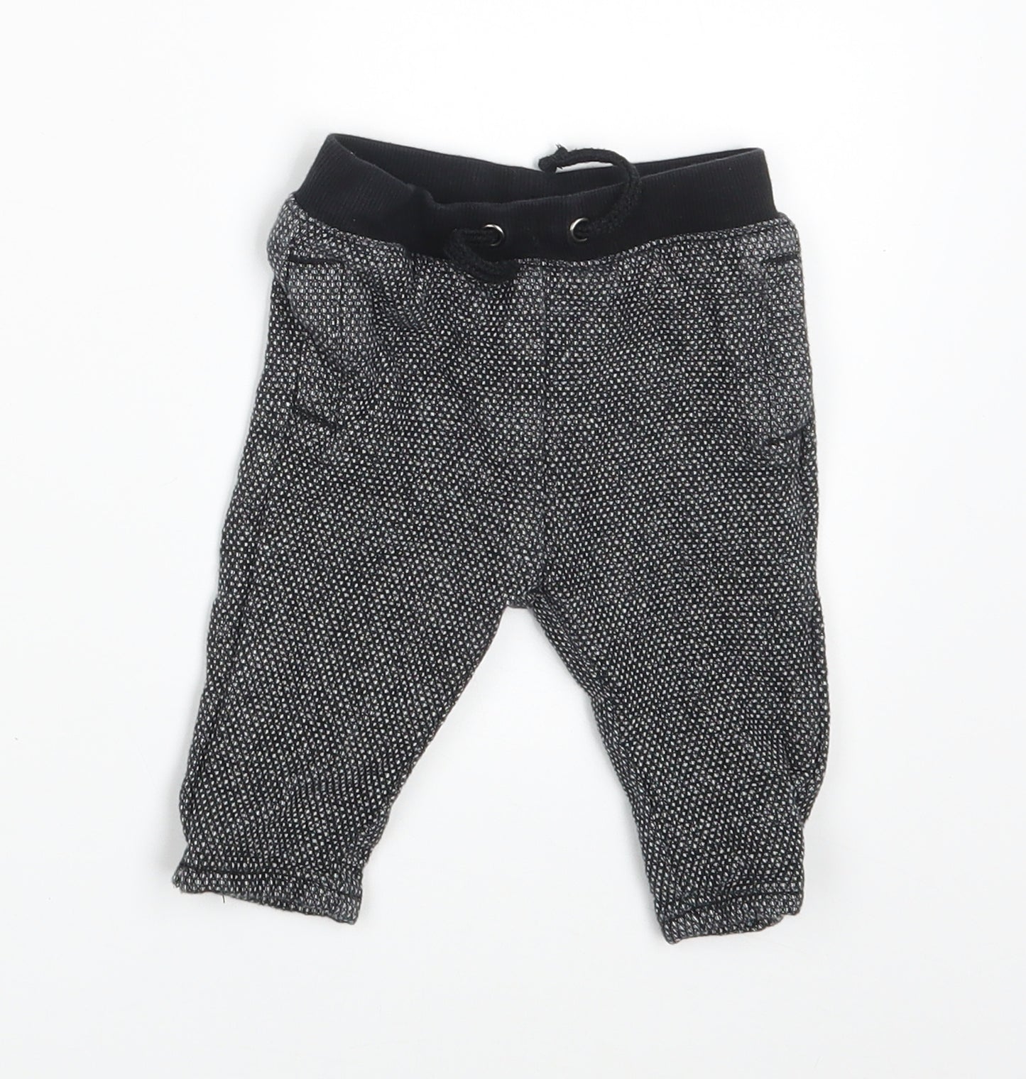 Nutmeg Baby Grey   Jogger Leggings Size 0-3 Months  - Waist 16in; Inside  leg 7in