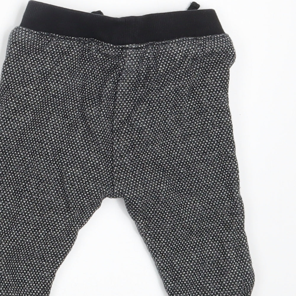 Nutmeg Baby Grey   Jogger Leggings Size 0-3 Months  - Waist 16in; Inside  leg 7in