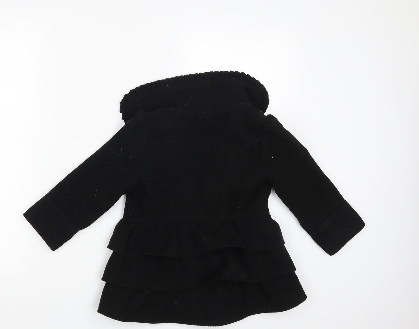 Young Dimension Girls Black   Overcoat Coat Size 3-4 Years