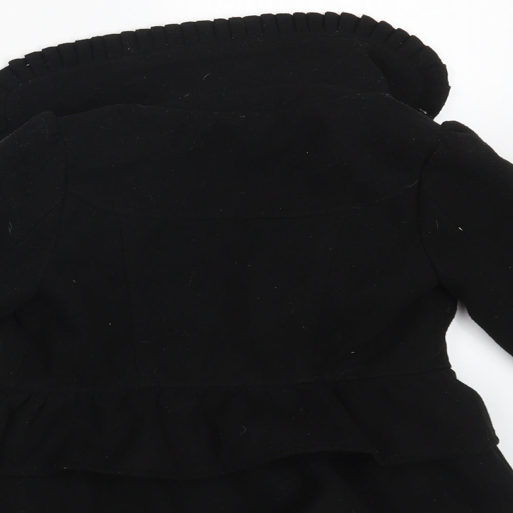Young Dimension Girls Black   Overcoat Coat Size 3-4 Years
