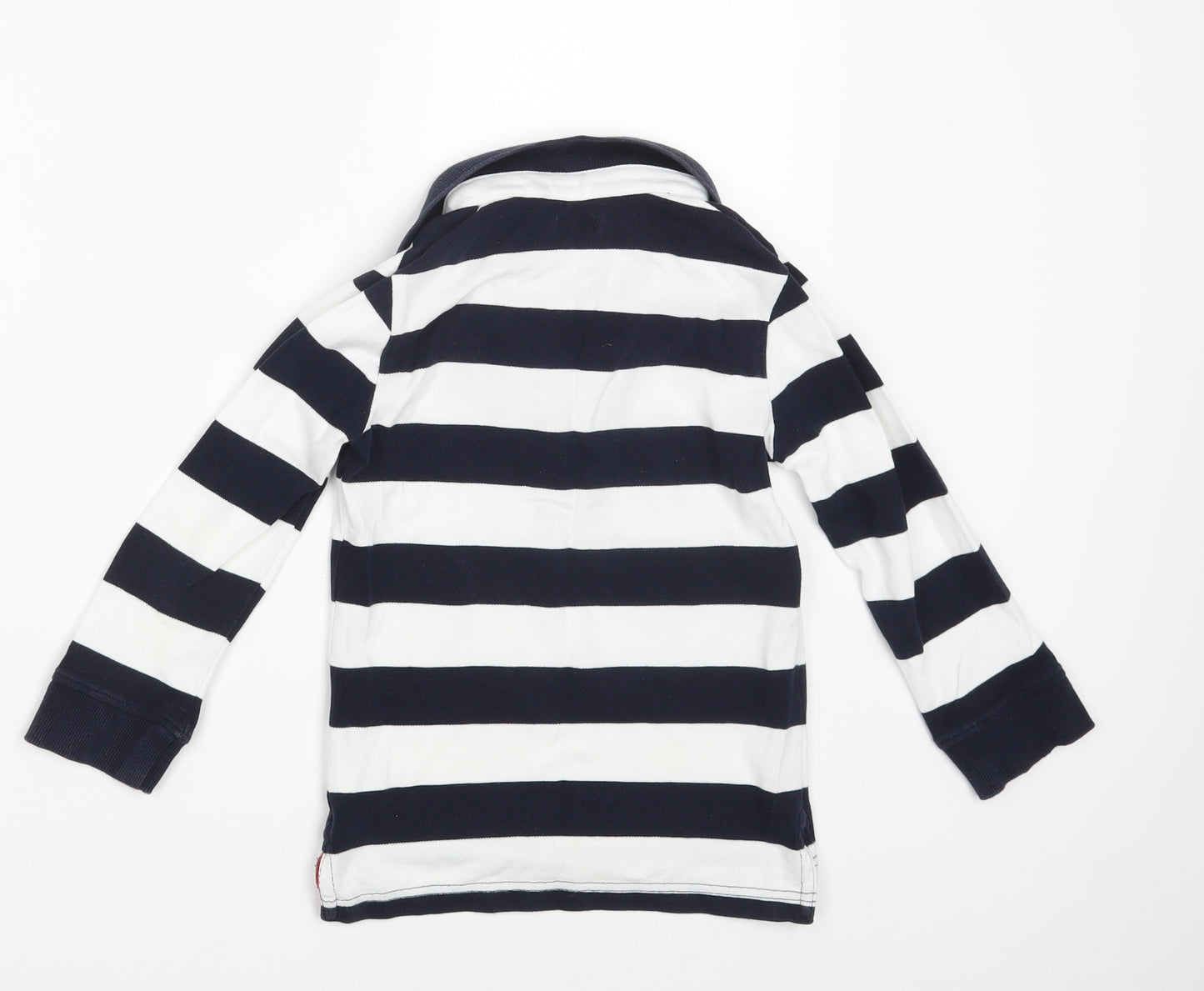 NEXT Boys Blue Striped  Pullover Polo Size 5-6 Years