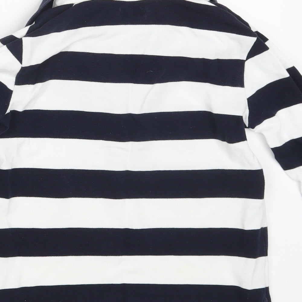 NEXT Boys Blue Striped  Pullover Polo Size 5-6 Years