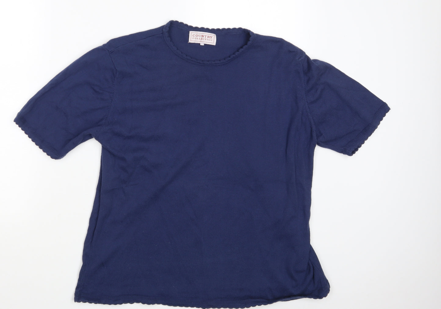 Country Collection Womens Blue   Pullover Jumper Size L