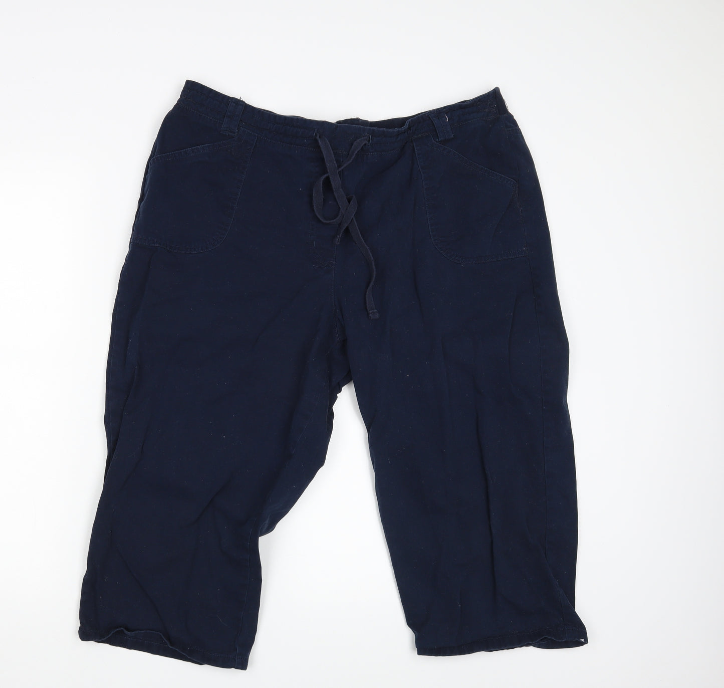 Cotton Tra Womens Blue  Denim Sweat Shorts Size 20